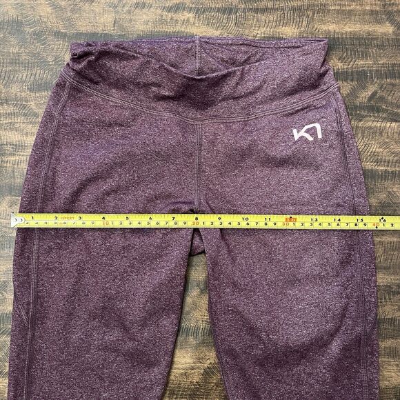 Kari Traa Womens Sz S Athletic Workout Legging Maroon Burgundy Gym Pants - Picture 12 of 16